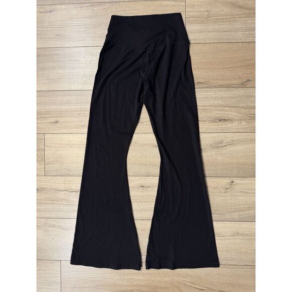 OFFLINE By Aerie Real Me High Rise Waisted Ruched Flare Leggings Black Large L - Picture 3 of 4